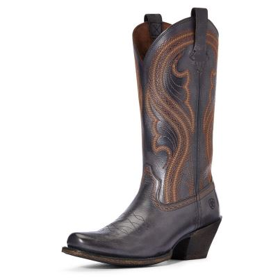 Ariat Lively Siyah / Kahverengi Western Csizma Bayan (37614-970)